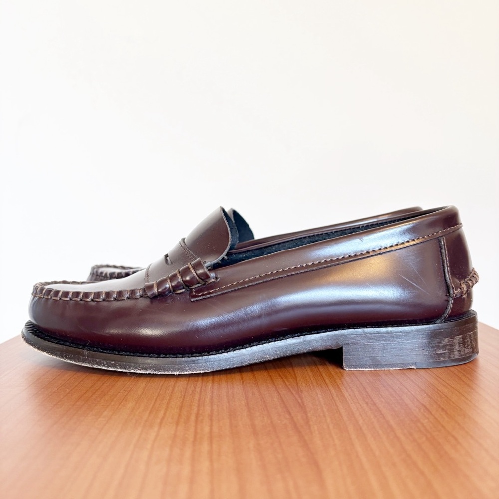Ann Mashburn Dark Chocolate Brown Italian Leather Loafers size 38